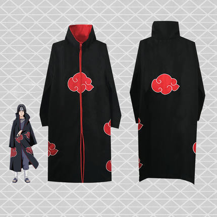 Anime Naruto Hooded Cloak Cosplay Costume