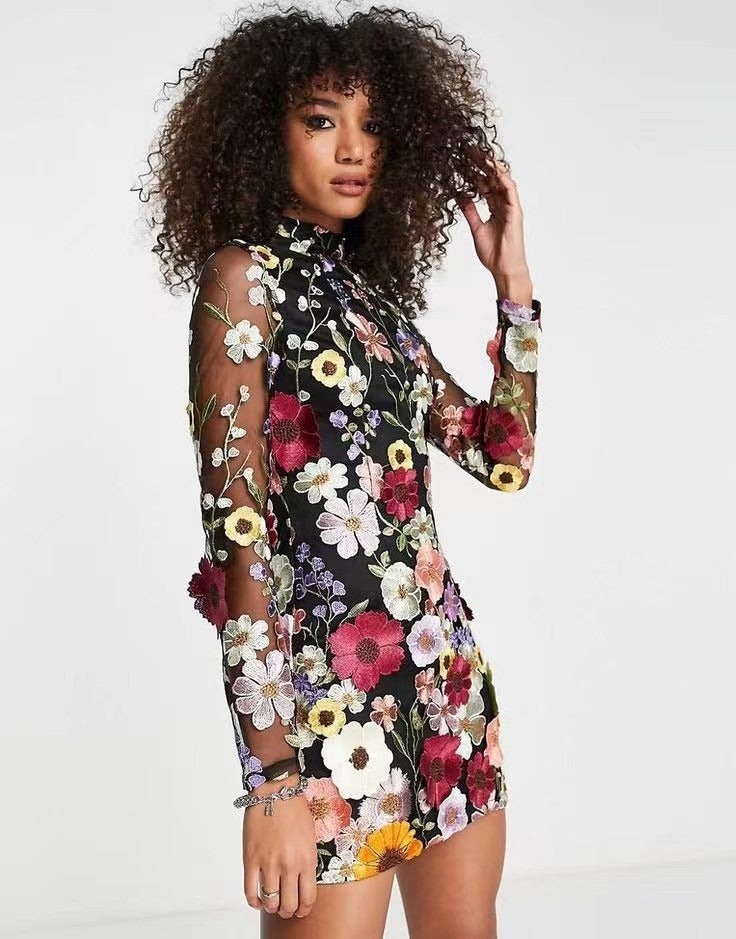 Three Dimensional Flower Power Dress