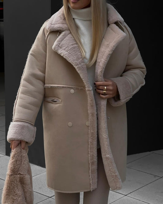 Plush Suede Coat