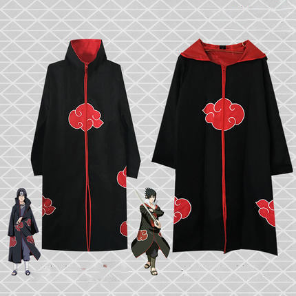 Anime Naruto Hooded Cloak Cosplay Costume