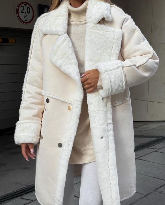 Plush Suede Coat