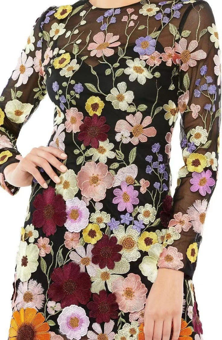 Three Dimensional Flower Power Dress