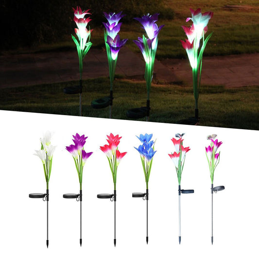 Solar Powered Lily Flower Light